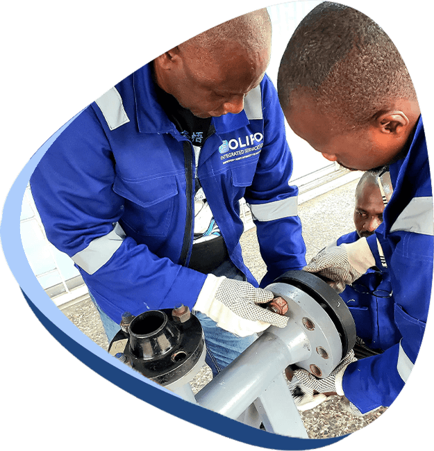 Folifod engineers performing equipment inspection